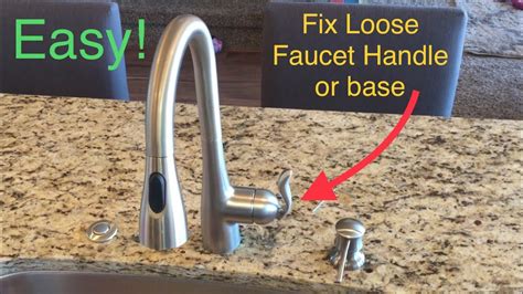 how to tighten a loose moen single handle kitchen faucet handle|How to Tighten a Loose Moen Single Handle Kitchen。